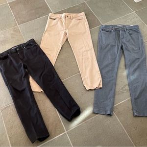 Banana Republic Men’s Traveler Pants 3 pairs
